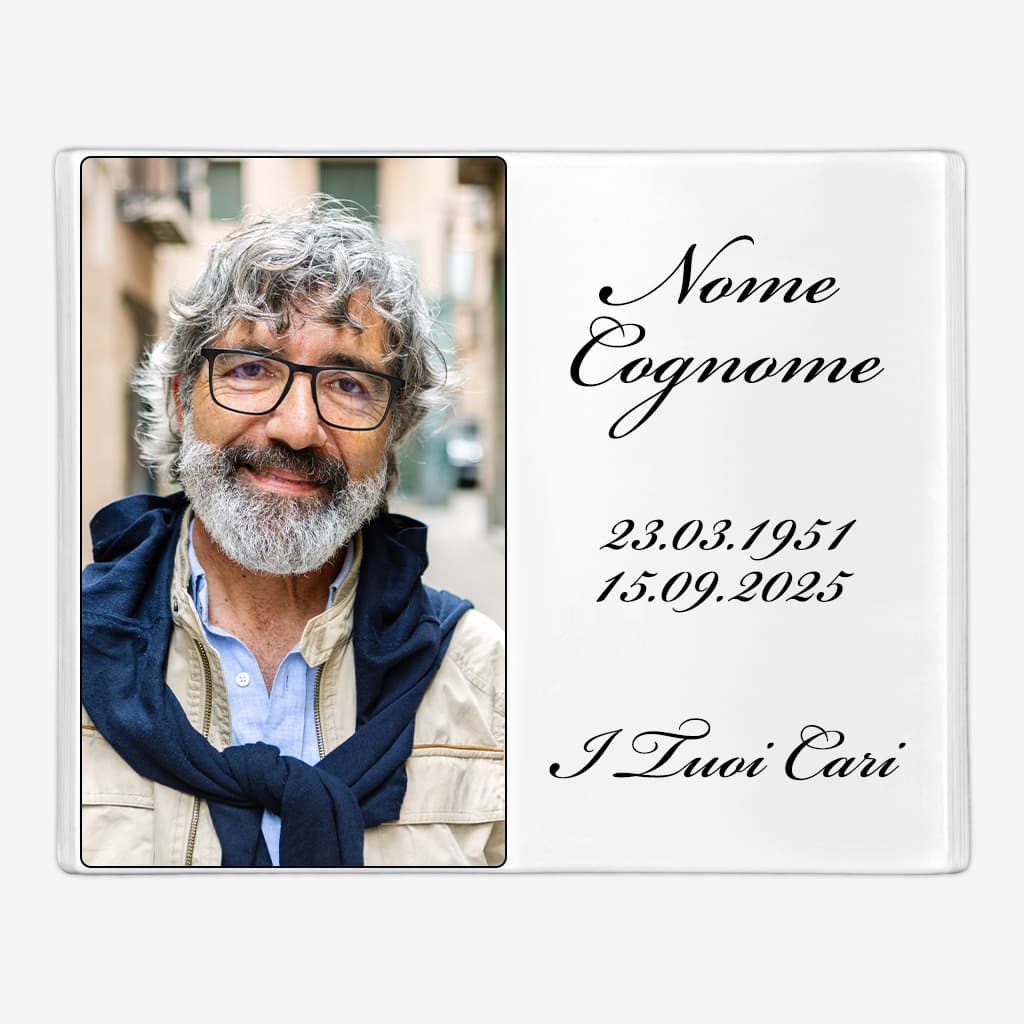 Fotoceramica per lapidi personalizzata - Libro
