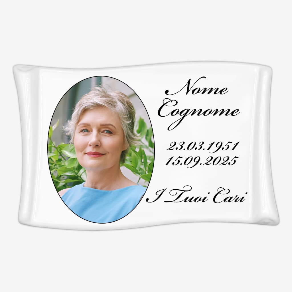 Fotoceramica per lapidi personalizzata - Pergamena